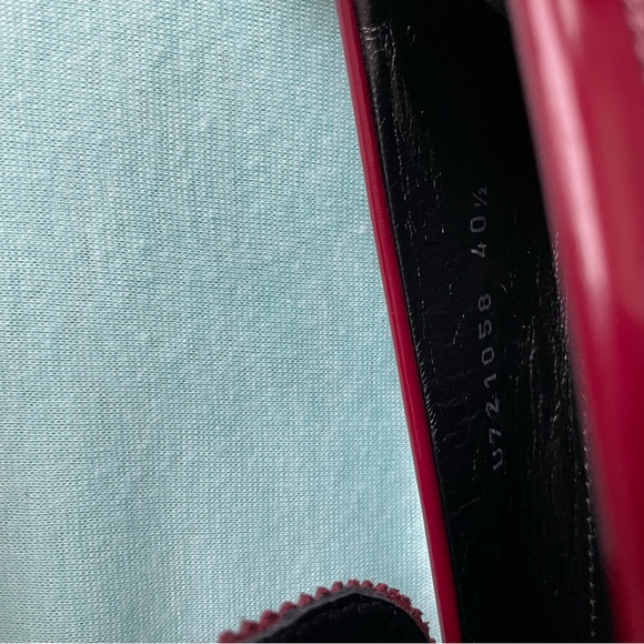 AGL Red Patent Leather Loafers Slip-Ons - Picture 5 of 5